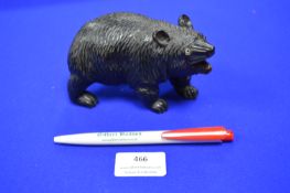 Carved Black Forrest Bear