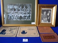 Two Reproduction Photos Including Rudolph Hoess in the 1920's, Souvenir Postcards of Lille and Ypres