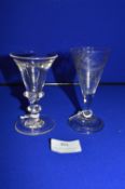 Two Georgian Wine Glasses