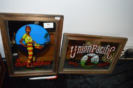 Two Advertising Mirrors