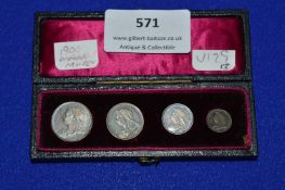 Cased Set of 1900 Maundy Money
