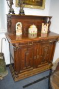 Victorian Carved Oak Buffet