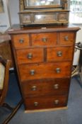 Mahogany Eight Drawer Chest