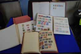 Five Assorted Stamp Albums