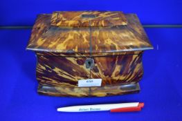 Georgian Tortoiseshell Sarcophagus Tea Caddy