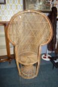 Vintage Wicker Peacock Chairs