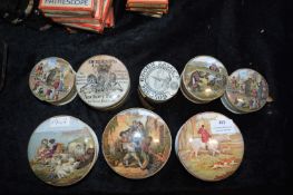 Eight Victorian Paste Pots