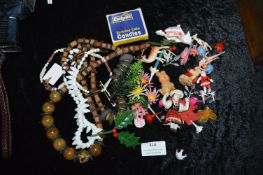 1960's Costume Jewellery and Cake Decorations