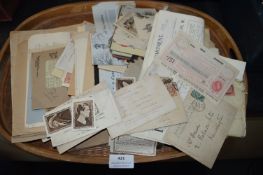 Collection of Ephemera, Greetings Cards, Letters, etc.