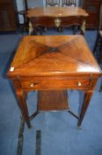 Georgian Rosewood Envelope Card Table