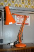 1970's Orange Anglepoise Desk Lamp