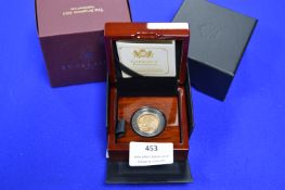 2018 UK Gold Proof Sovereign 22k 7.98g