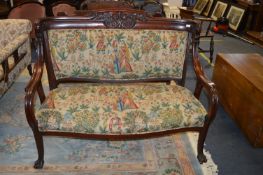 Victorian Mahogany Settee