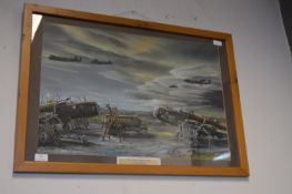 Framed WWII Aircraft Study by P.G. Rochester