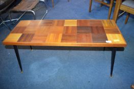 Wooden Topped Retro Coffee Table (AF)