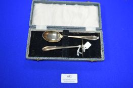 Hallmarked Silver Christening Set