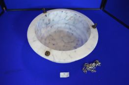 1930's Glass Lampshade