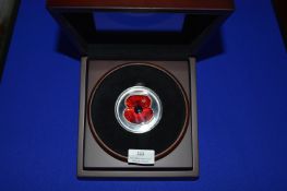 2017 Silver 5oz Masterpiece Poppy Coin Jersey Issue 250 Limited Edition