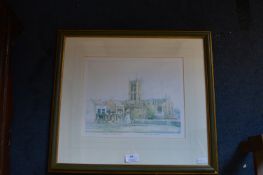 Signed Framed Tom Hardland Print - Jewel of the Crown, Hull Minster