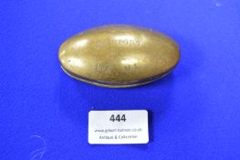 Welsh Brass Tobacco Box - Newport 1901