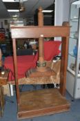 Large Victorian Oak Cider Press
