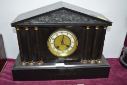 Black Slate Mantel Clock