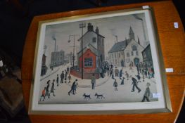 Lowry Print - Street in Clitheroe