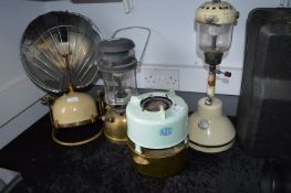 Paraffin Lamps and Boiler plus Tilley Lamp