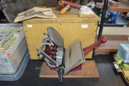 Adana Five Three Hand Platen Printing Machine with Original Box and Accessories