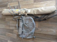 British Camp Bed and a Shoulder Bag