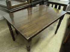 Dark Stained Wooden Dining Table ~120x75x77cm