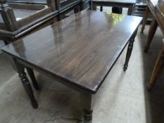 Dark Stained Wooden Dining Table ~120x75x77cm