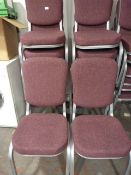 14 Upholstered Stacking Chairs