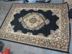 Black & Brown Rug ~225x160cm