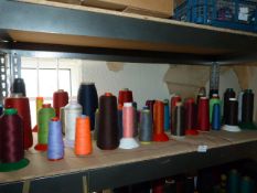 ~70 Spools of Assorted Part Used Thread and Yarn