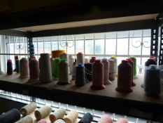 ~50 Spools of Assorted Part Used Thread and Yarn