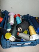 ~15 Spools of Assorted Part Used Thread and Yarn