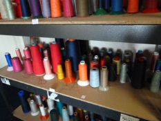 ~50 Spools of Assorted Part Used Thread and Yarn