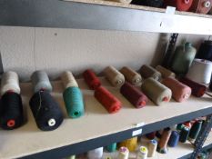 ~16 Spools of Assorted Part Used Thread and Yarn
