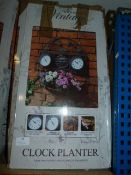 *Four Seasons Vintage Style Clock Planter