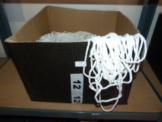 Large Quantity of White Elasticated Cord