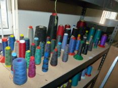 ~50 Spools of Assorted Part Used Thread and Yarn