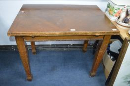 Vintage Oak Maltby Card Table