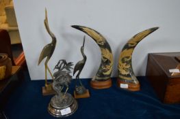 Eastern Carved Bird Ornaments etc.