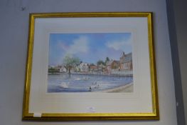 Framed Barry Whiting Print of Swanland, East Yorks