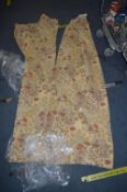 Pair of Tapestry Style Floral Curtains