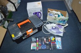 Utility Storage Box, Morphy Richards Steam Iron, P