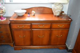 Small Mahogany Effect Sideboard