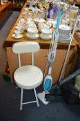 Power Steam Mop, Folding Chair and a Brush