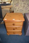Three Drawer Bedside Cabinet